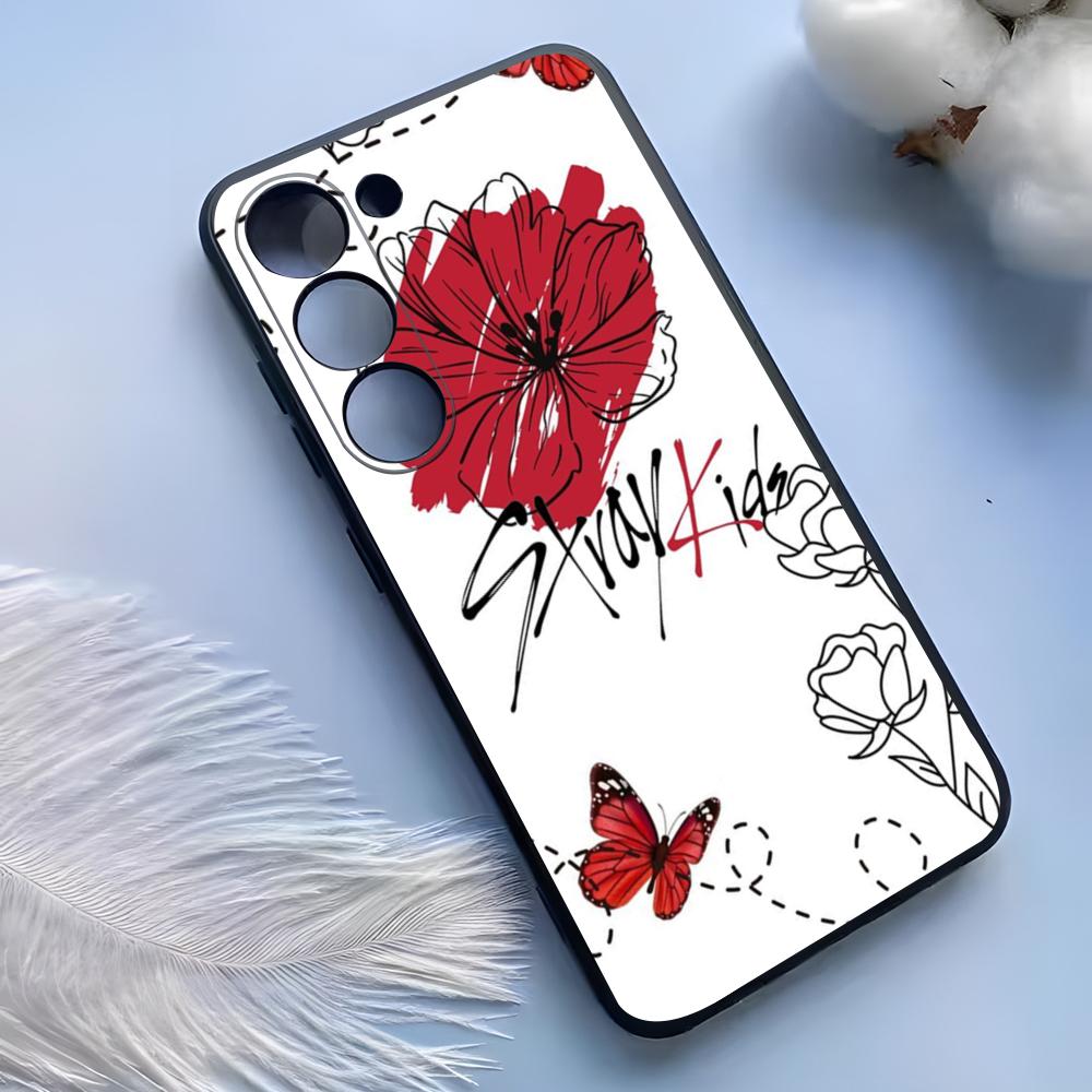 Funda de Teléfono de Moda Kpop S-Stray-Kids Para Samsung S25 Ultra S24 S23 S22 S21 S20 Plus Fe Galaxy A54 A53 A34 A25 Cubierta de Silicona