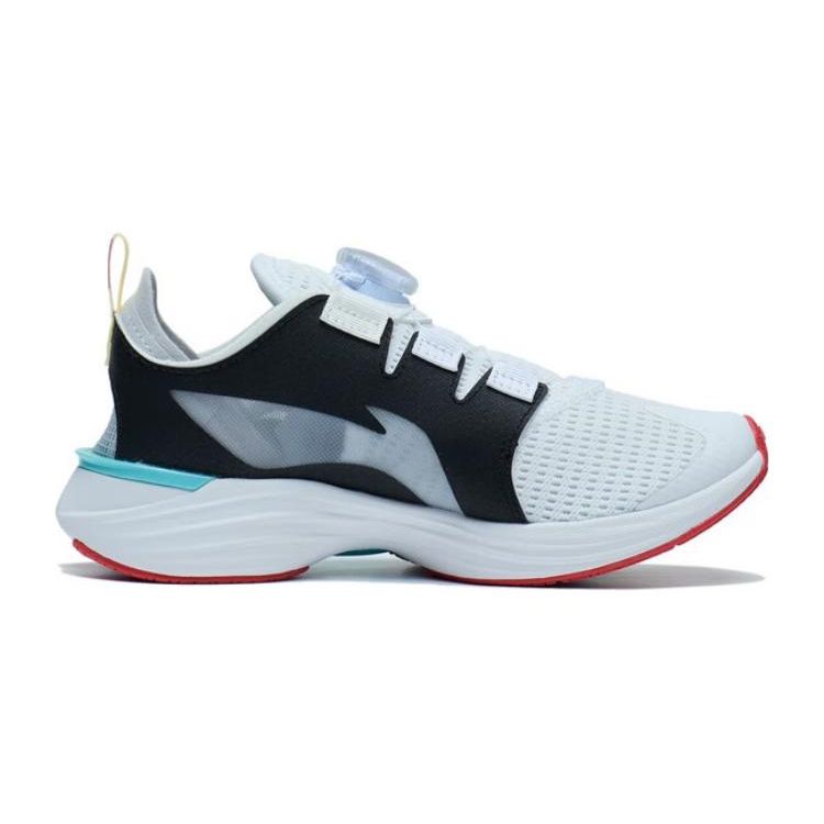 Li Ning Childrens Canglan 2.0 Low-Top Running Shoes Kids Running Shoes White Black Blue YKFT034-1