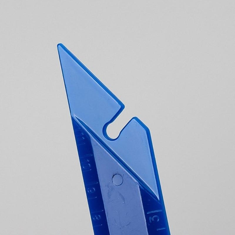 5-1/2" Button Gauges & Point Turners, 1 Count Guage & Turners, Blue, Patchwork Measuring Drawing DressmakersRuler
