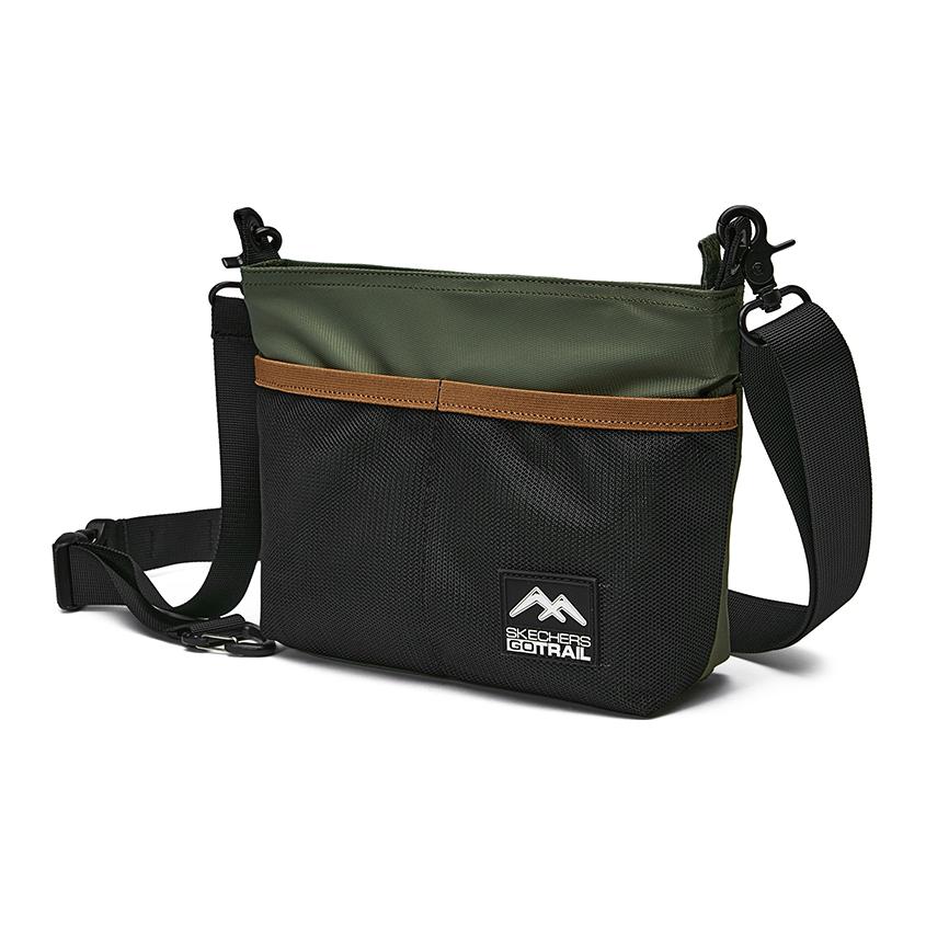 New Skechers Fabric Crossbody Bag, Shoulder Bag Unisex Dark Ink Green L224U025-00L2