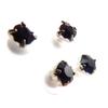 Les Trésors De Lily [J6223] - 3 Pairs of Blue 'Cristal' Earrings