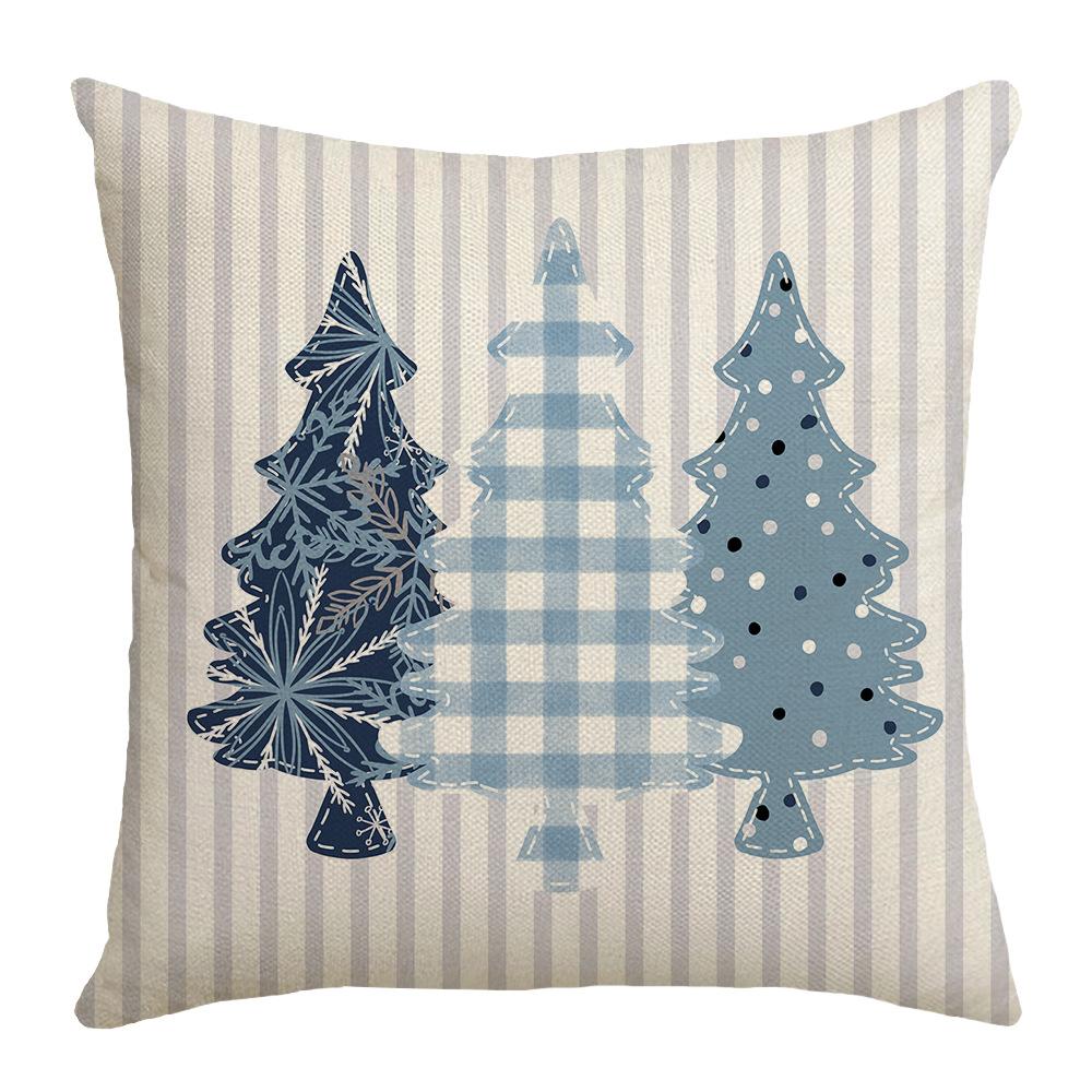 Cartoon New Winter Series Pillowcase Nordic Simple Snowman Sofa Living Room Bedroom Pillowcase