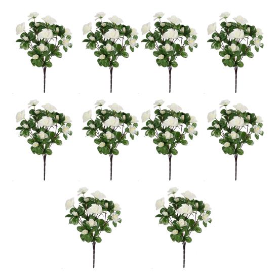 

10 шт. искусственные цветы подвесная корзина для двери гирлянда не увядает не требует обслуживания цветочная гирлянда для внутреннего и наружного декора белый