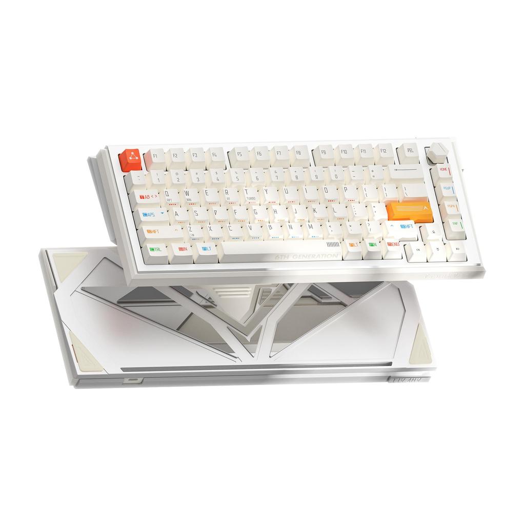 DrunkDeer A75 Ultra Rapid Trigger eSports Gaming Keyboard with Magnetic Switches Adjustable Actuation RT Plus RT Match 8K White Qian Switch Keyboard,