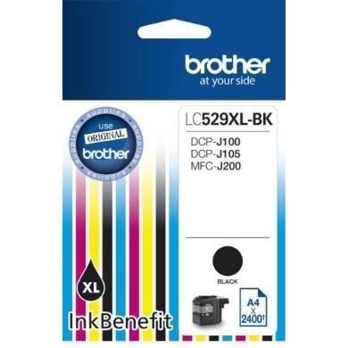 Cartouche d'encre noire Brother LC529XLBK - Compatible avec DCP-J100, DCP-J105, DCP-J200