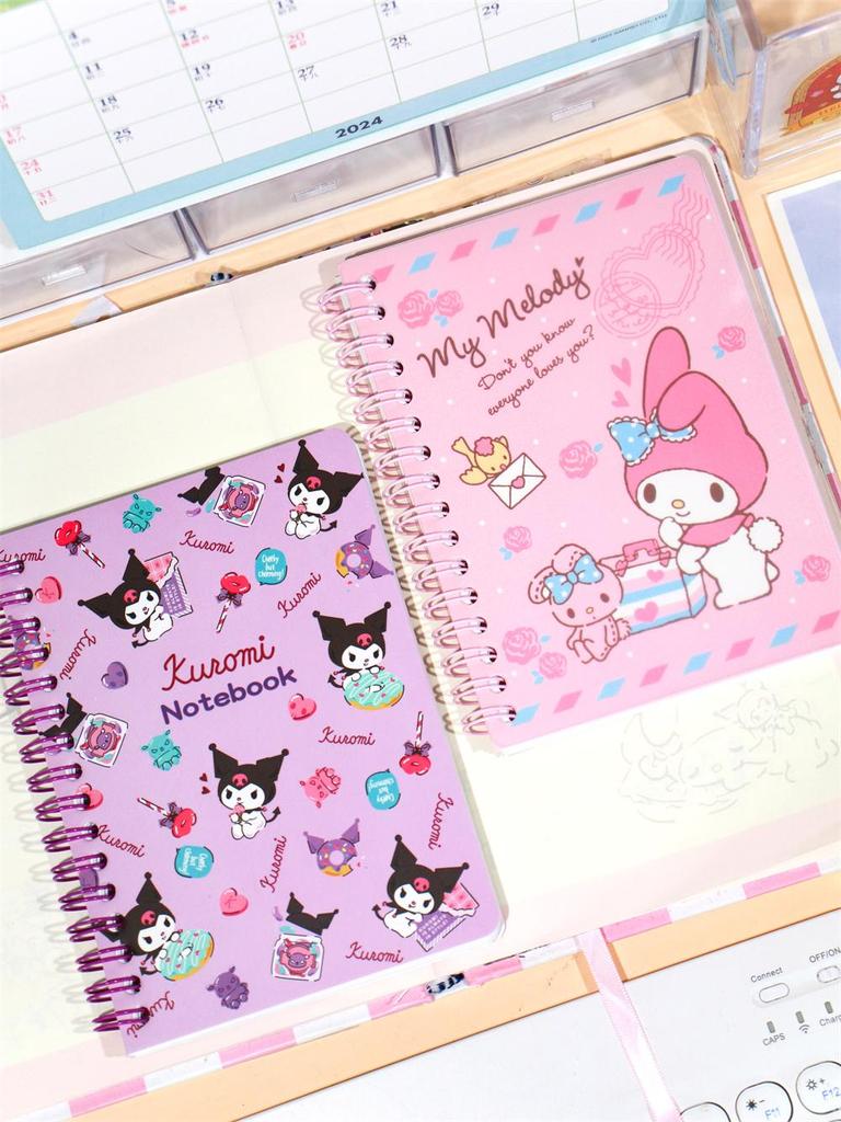 A6 Coil Notebook - Cute Diary with Color Pages for Elementary Students