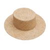 Flat Hat Raffia Woven Flat Straw Hat Top Hat Summer Shade Seaside Vacation Beach Hat Wholesale Sun Hat Elegant