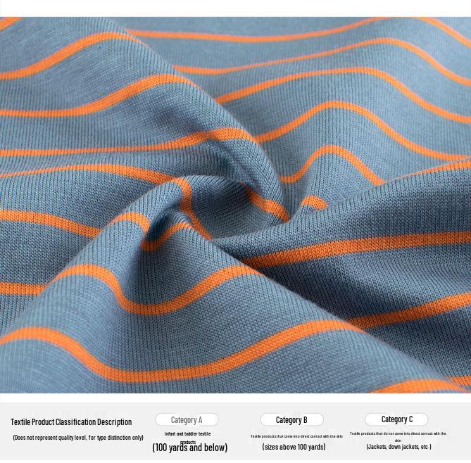Cross-Border Summer 2025: Boys' Striped Short-Sleeve T-Shirt for Children