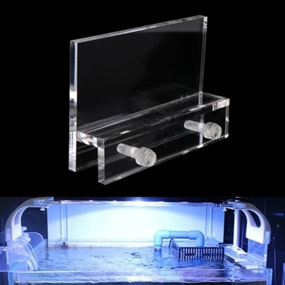 Clear Acrylic Aquarium LED Light Holder Hanging Fixtures No-Drill Fish Tank Lighti Stand Lifting Aquarium Lamp Fixtures