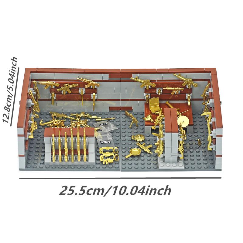 High-Quality Moc Army style High-Quality Armory High-Quality Building High-Quality Blocks Play sets High-Quality For High-Quality Boys Present ideas