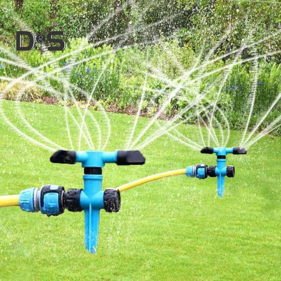 Vanningssprinkler 360 graders roterende hagesprinkler stort områdedekning plensprinkler med pigg for plantevanning