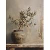 Retro Elegante Olivenbaum und Zitrone Leinwand Poster Vase Wandkunst Poster Perfektes Geschenk für Wohnzimmer Schlafzimmer Studentenwohnheim Heimdekoration