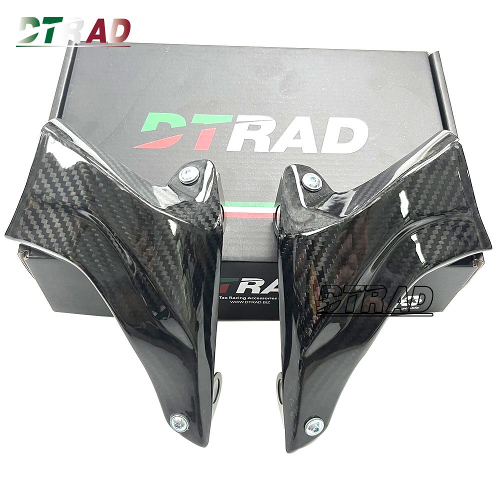 Universal 100MM Motorcycle Brake Caliper Radiator Cover For DUCATI Streetfighter Panigale V4 V2 899 959 1199 1299 Carbon Fiber Twill GLOSS