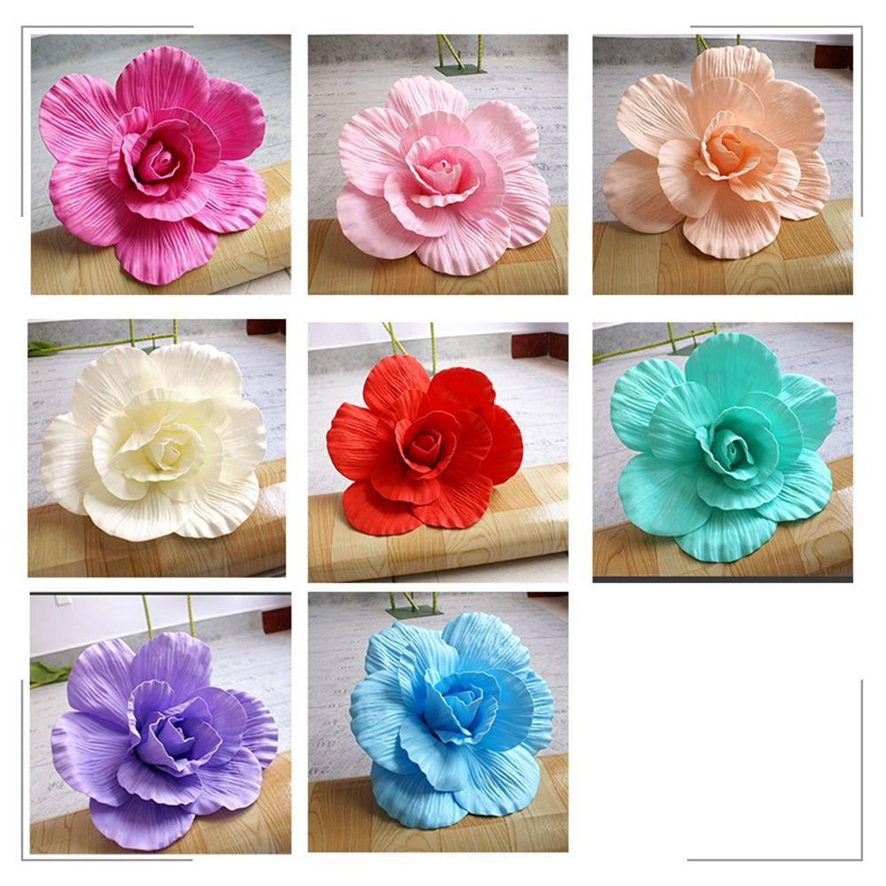 Large Size Three-dimensional Decoration PE Foam Simulation Rose NEW Fake Flower  Wall