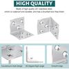 Universal Stainless Steel Corner Bracket 90 Degree Right Angle Fixed Bracket Wood Furniture Bedframe Cabinet Accessorie