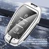 2026 Hot Car Sticker Leather Zine Alloy Car Smart Key Case Shell Cover Protector Fob For Peugeot 308 408 508 2008 3008 4008 5008