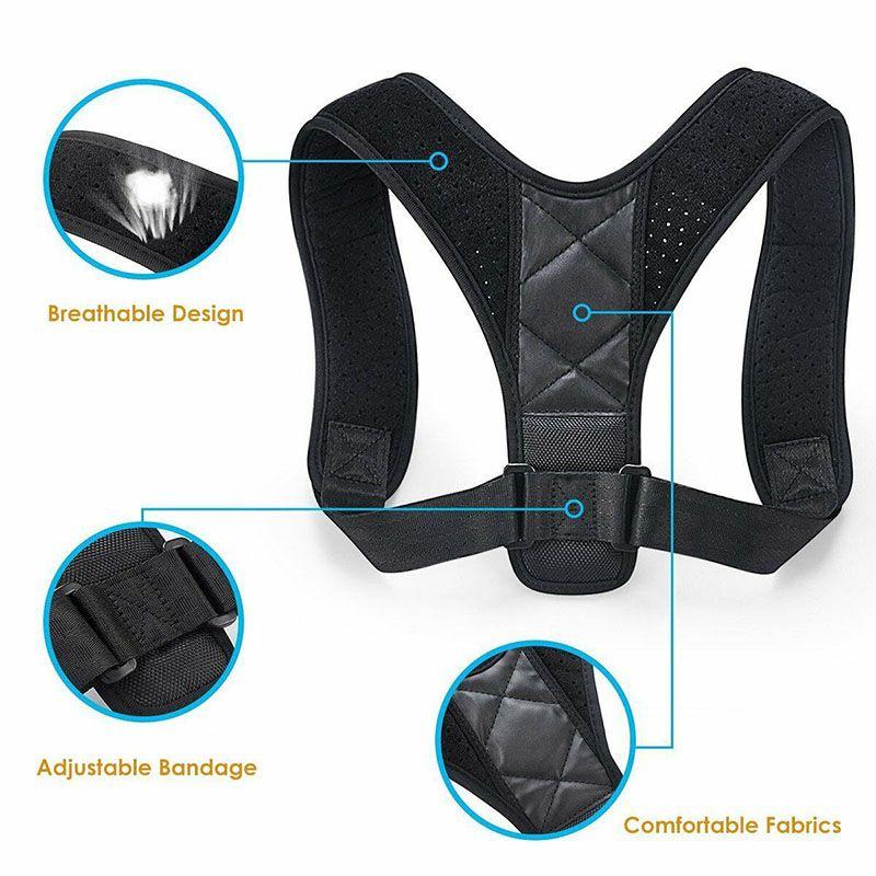 

Magnetic Corrector Posture Support Back Shoulder Brace Belt For Men Kids Women