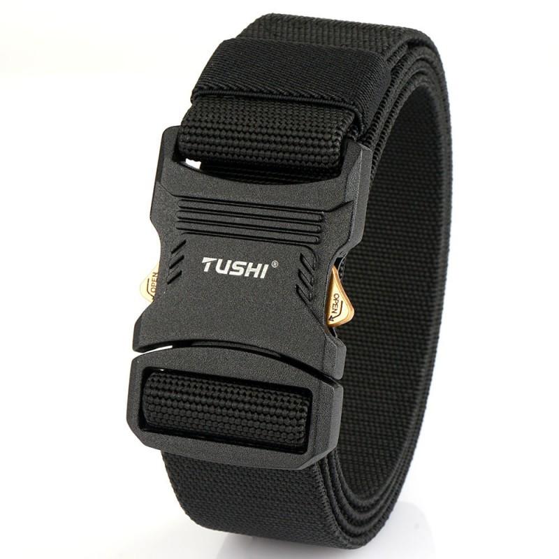 

Quick-release Alloy Buckle Nylon Belt Tooling Outdoor Training Pants Casual Men s 125cm чёрный