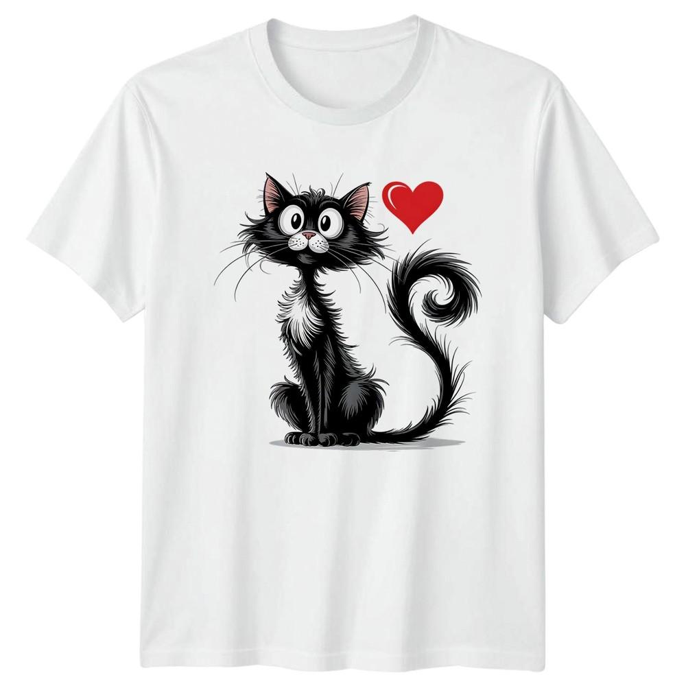 Easily Distracted TShirt Funny Cat Animal Pets Birthday Gift For Him And Her S