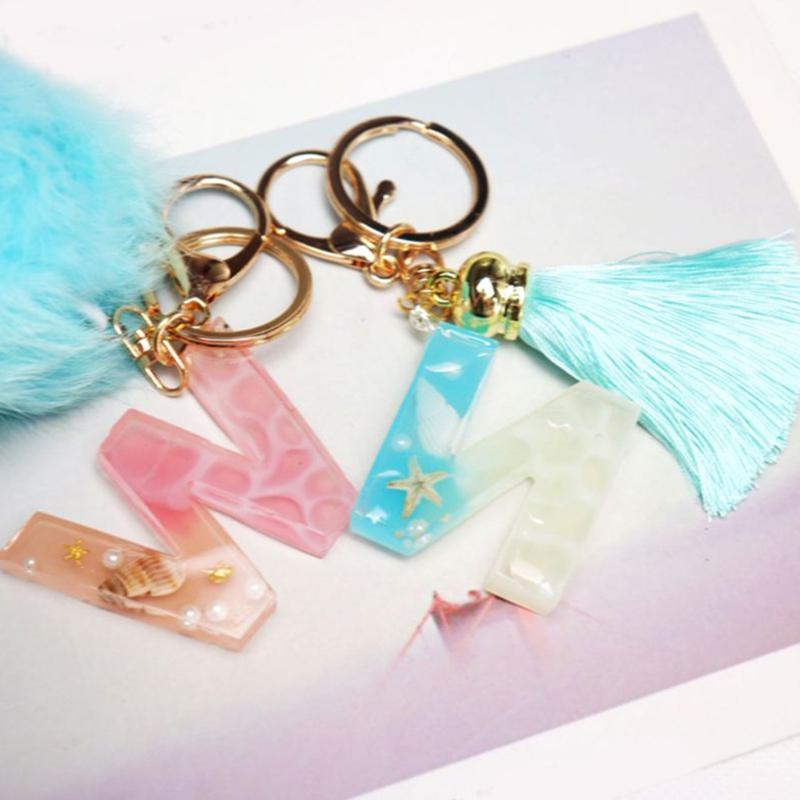 Handmade Necklace Earrings UV Resin Mold English Letters Numbers Pendants Silicone Molds Alphabet Keychain Casting Mold