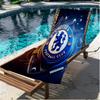 Chelsea F.C. Aufdruck Strandtuch, Vielseitiges Leichtes Saugfähiges Strandtuch für Pool, Surfen, Yoga, Badezimmer, Perfektes Geburtstags- oder Urlaubsgeschenk