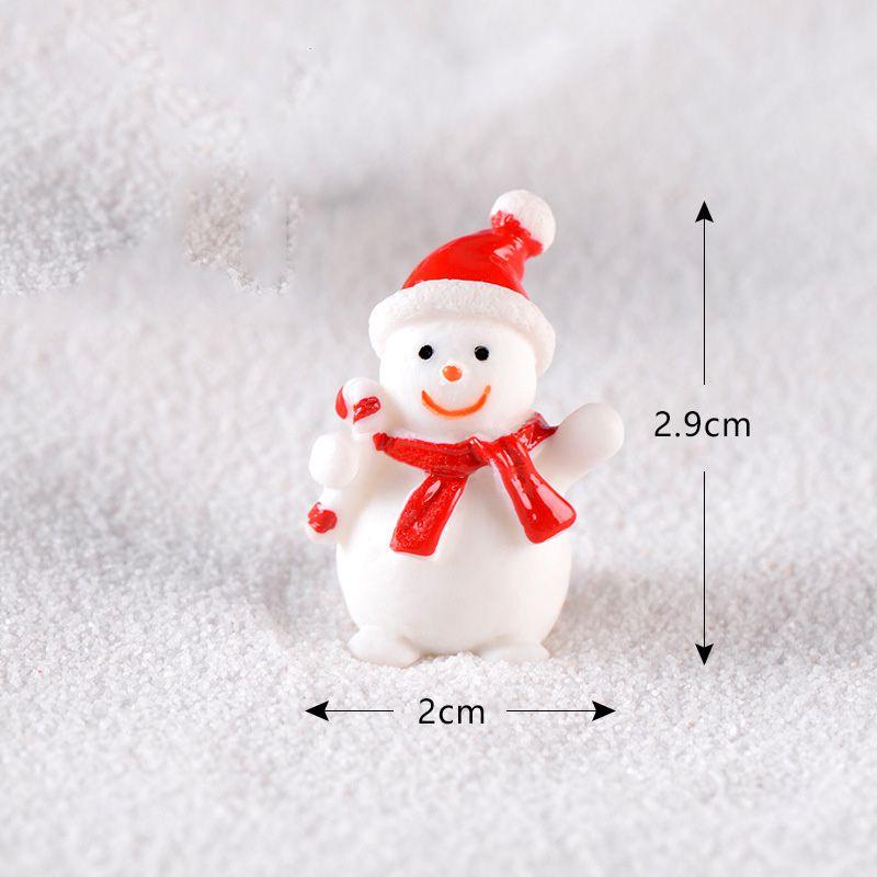 Santa Mini Christmas Claus Snowman Micro Landscape Miniatures Ornament Figurines