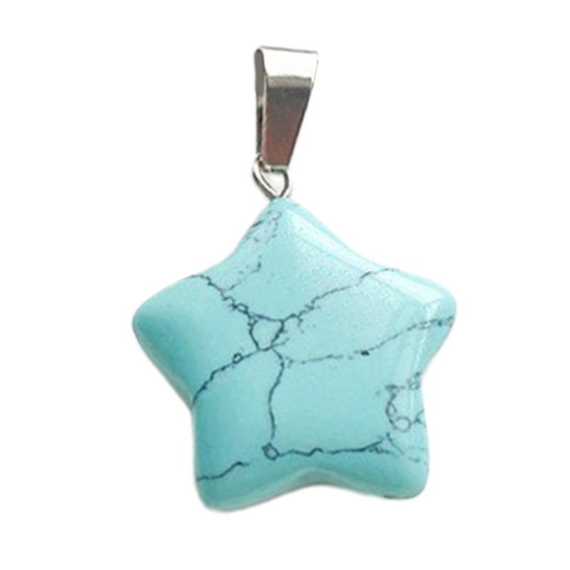 Star Pendant Star Charm Fashion Jewelry Accessory Natural Stone Material Jewelry Findings Perfect Gift for Women Girls
