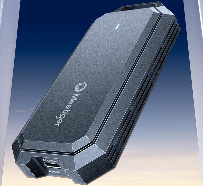 Mihu USB4 40Gbps M.2 NVMe SSD Gehäuse, Thunderbolt 4/3 Kompatible Mobile Box