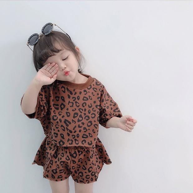 Cute Girls Summer Fruit Print Two Piece Set Casual Baby Toddler Outfit Stylish Children Clothing Shorts And Top