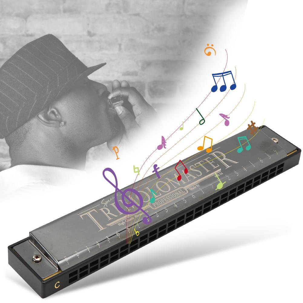 Professional Mouthorgan Harmonica Diatonic Harp Children Gifts Polyphonic C Key
