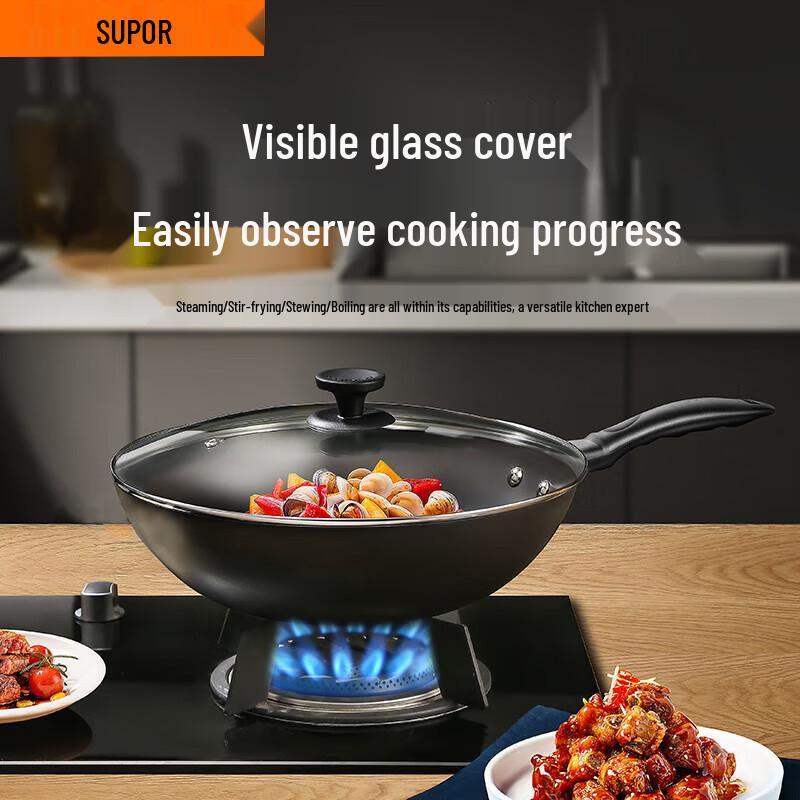 Supor Cast Iron Wok 30cm