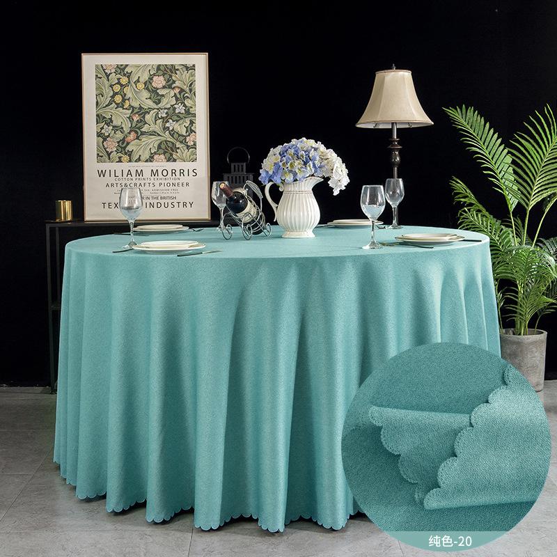 

Hotel Round Tablecloth Fabric Restaurant Tablecloth Hotel Banquet Large Round Table Tablecloth Household Round Table Tablecloth 160cm