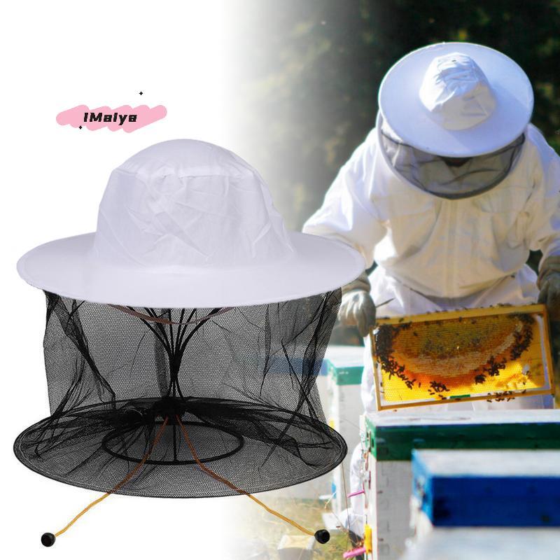 M-Professional BeeKeeping Protective Bee Hat Anti Bee White Hat-Veil Combo Bee Hat Bug Mesh Mask Beekeeping Protection Beekeeper