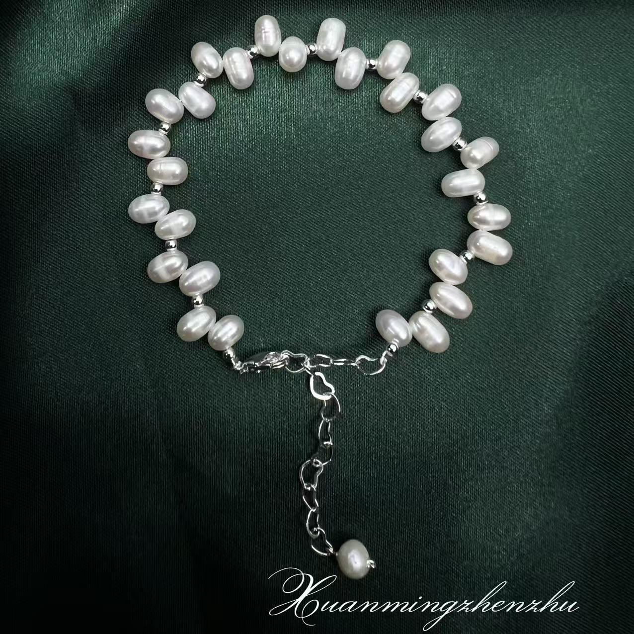 Французский барочный чокер из пресноводного жемчуга: Стильный, Высококачественный Женский Дизайн 5-6mm