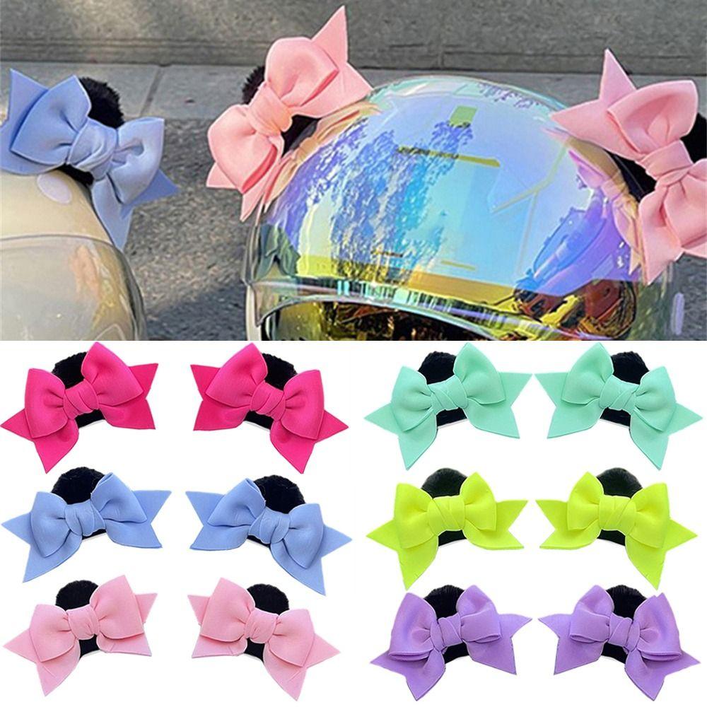 2Pcs Butterfly Knot Helmet Decoration Driving Styling Helmet Accessories Moto Helmet  for Motorcycle