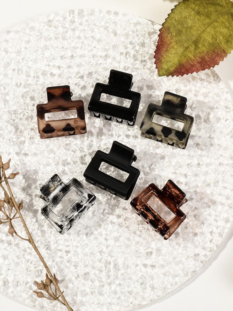 Mini Blumen Haarspangen Set für Frauen - Knickfreie Styling Krallenspangen für Pony und kleine Haarstylings