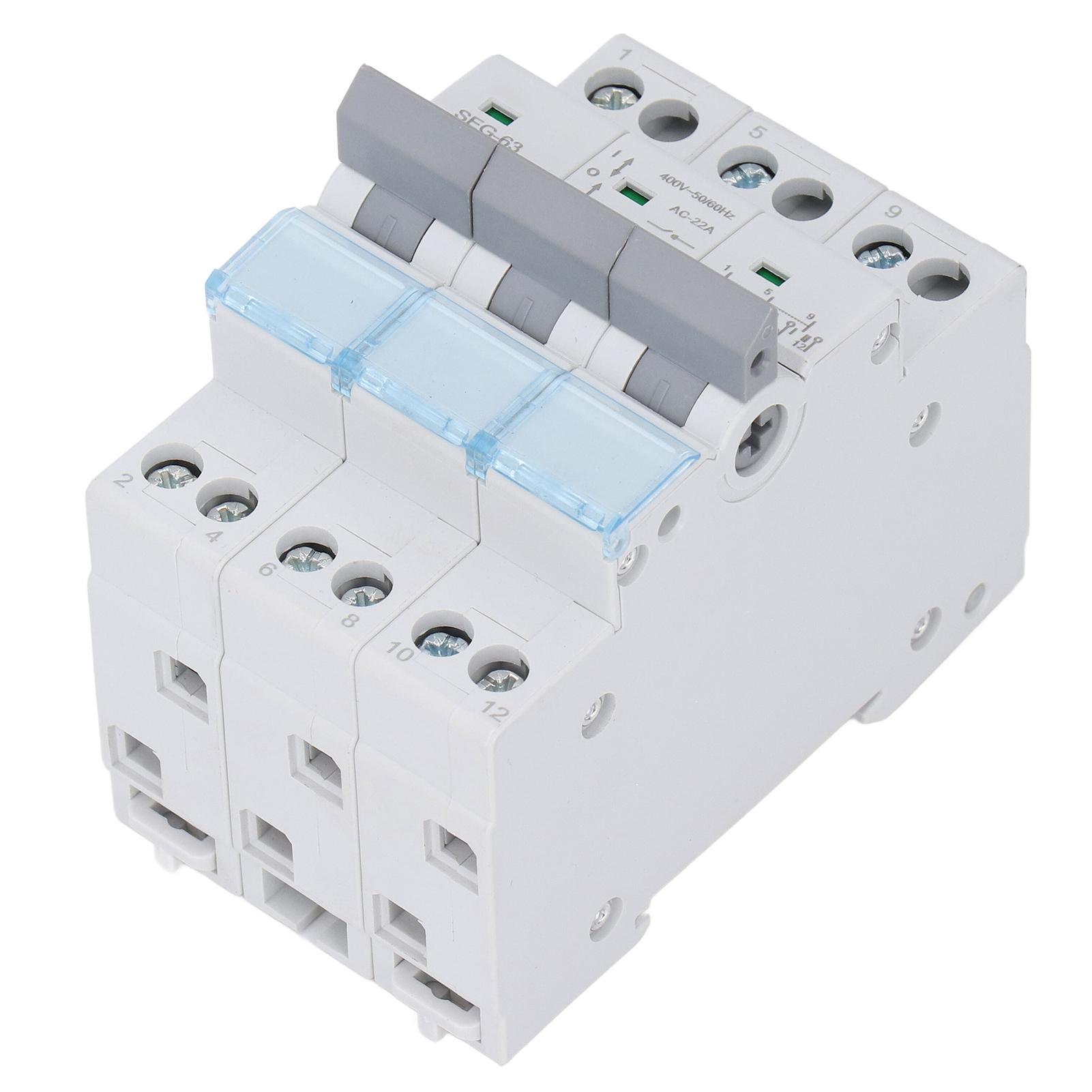 

DC Isolator Switch Solar Panel PV Array Din Circuit Breaker 3P 63A 400V Dual Power Isolation Switch