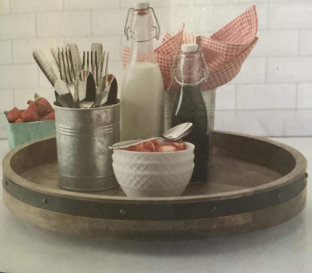 MIKASA Vintage Lazy Susan Rotating Tray