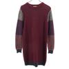 Wool Long Sleeve Knit One Piece M Bordeaux Women Used