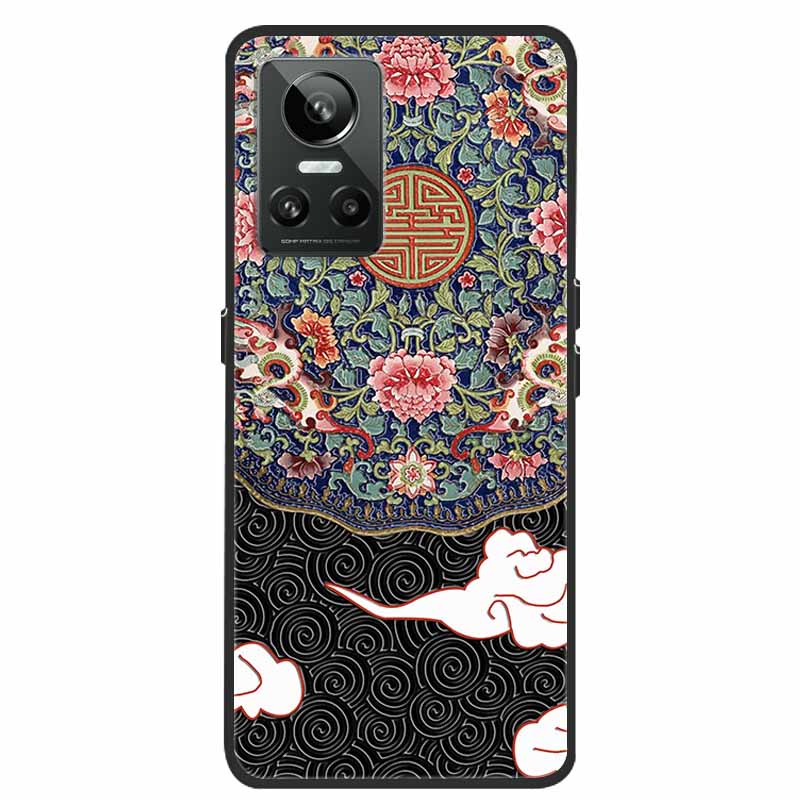 For Realme GT Neo3 5G Case 3D Flower Emboss Soft Silicone Phone Back Cover Case For OPPO Realme GT Neo2 Neo 3 Coque for Bumper
