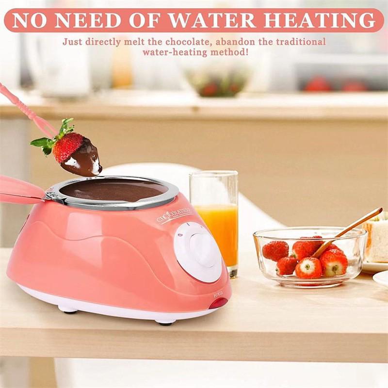 Electric Double Pot Chocolate Melting Furnace for Home Baking