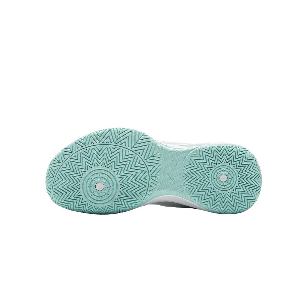 Li Ning Kids Wind Shadow 2.0 Fabric Fashionable Simple Comfortable Low Top Basketball Shoes Men basketball shoes White Blue YKBU072-8