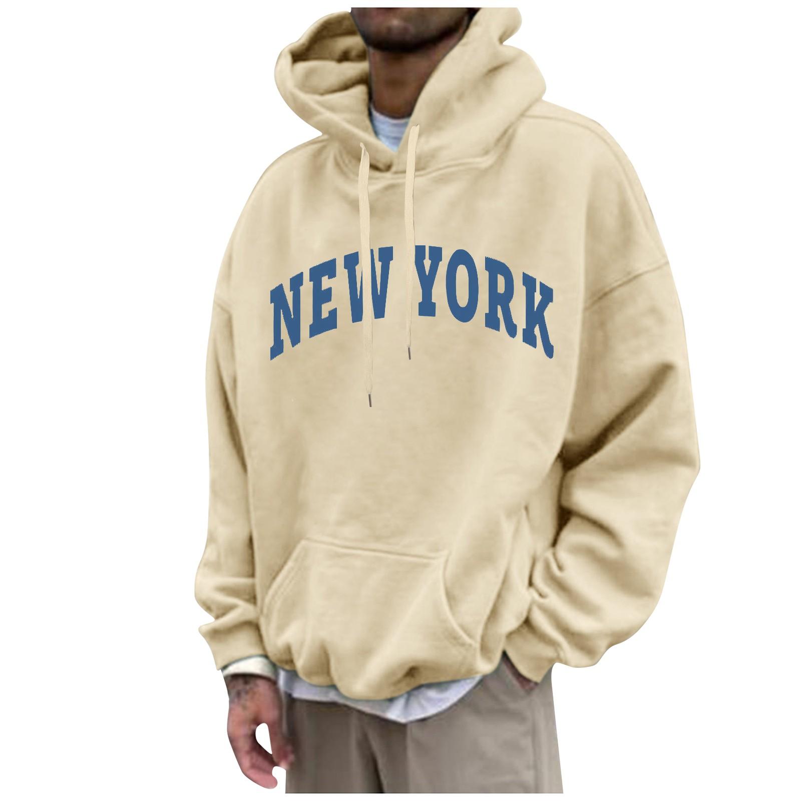 Мужские однотонные свободные толстовки с буквенным принтом и заниженными рукавами мужские повседневные спортивные толстовки L хаки 1665₽