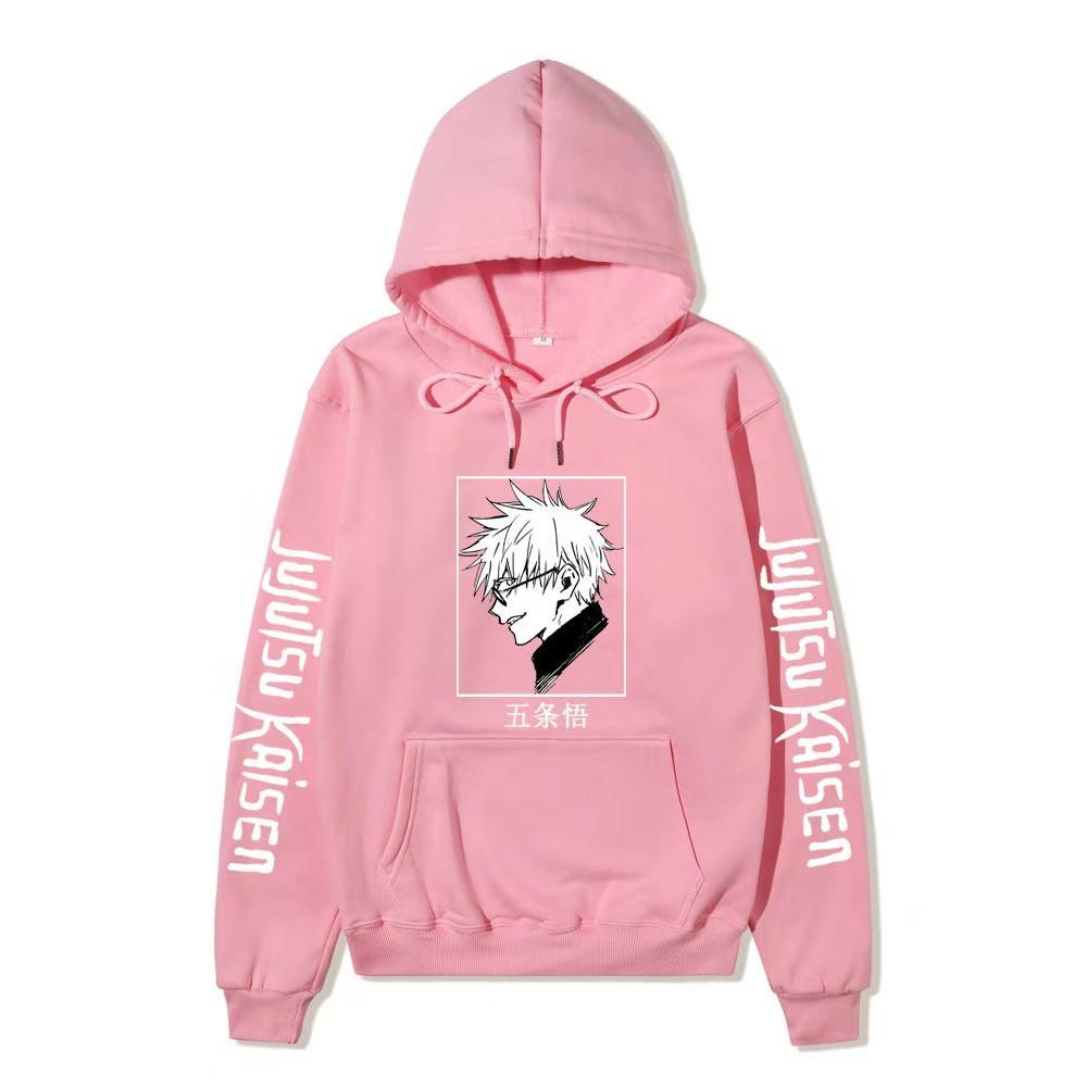 Jujutsu Kaisen Gojo Satoru Hoodie Unisex Fleece Sweatshirt Anime Print Autumn Winter Casual Pullover