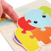 Baby Cartoon Wooden Puzzle Animal Car Cognition 3D Jigsaw Wooden Toys For Kids Intelligence Early Learning Educational Toy