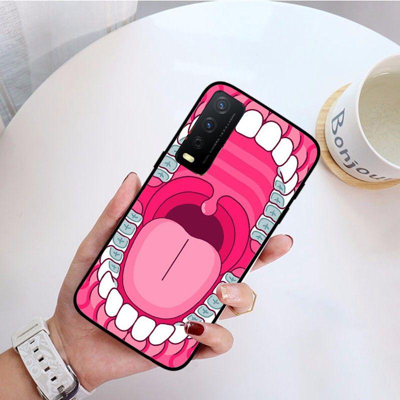 Funda Cartoon Lovely Dentist Tooth Phone Cover For Vivo Y31 Y30 Y33S Y11S Y12S Y17 Y20 Y20S Y21S Y1S Y53S Y15 Y19 Y91C V23 Cases