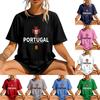 Men's Fashion Casual Printed T-shirt Crewneck Pullover Short Sleeve Top