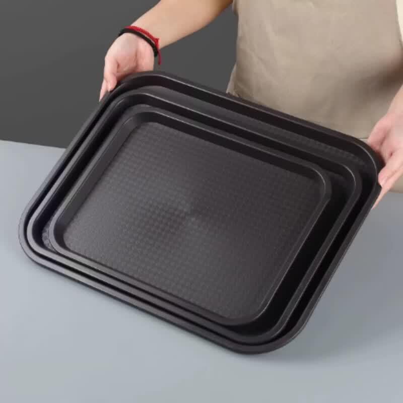 Non-slip Plastic Serving Tray