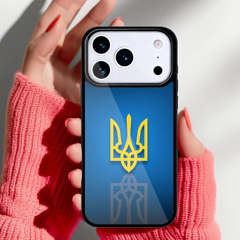U=kraine Flag national emblem soft Phone Case for iPhone 17 Air 16e 15 14 13 Pro Max Back Cover for 12 11 Pro Coque