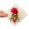 Cute Christmas Tree Hairpins Hot Girls Glitter Christmas Tree Hair Clip Festival Hair Clip for Woman Ponytail Hair Clip